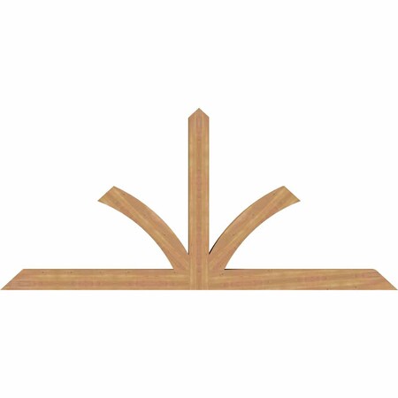 Ekena Millwork Richland Timber Gable Bracket, Western Red Cedar, 108"W x 49"H x 5 1/2"D x 5 1/2"F, 11/12 Pitch GBW108X49X0606RIC00SWR